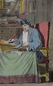 Portret Herkulesa Saviniena Cyrano dit Cyrano de Bergerac, francuskiego pisarza