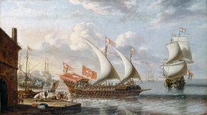 Galera Malty, c. 1680 autorstwa Lorenzo Castro