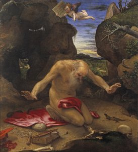 Święty Hieronim autorstwa Lorenzo Lotto