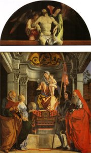 Ołtarz Santa Cristina al Tiverone autorstwa Lorenzo Lotto