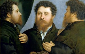 Potrójny portret malarstwa złotniczego autorstwa Lorenzo Lotto autorstwa Lorenzo Lotto