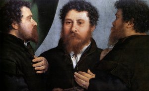 Potrójny portret złotnika (Bartolomeo Carpan) autorstwa Lorenzo Lotto