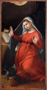 Dziewica Zwiastowania - Malarstwo autorstwa Lorenzo Lotto