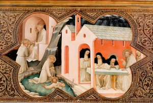 Ołtarz Koronacji Marii Panny autorstwa Lorenzo Monaco