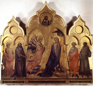 Zwiastowanie. autorstwa Lorenzo Monaco