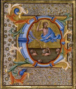 Wyrok Ostateczny w inicjale C, ca. 1406-7. autorstwa Lorenzo Monaco
