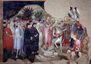 Przepowiadanie św. Jana Chrzciciela (Fresco autorstwa Lorenzo Salimbeni