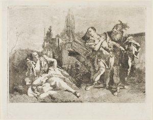 Rinaldo opuszcza Armida autorstwa Lorenzo Tiepolo