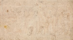 Projekt Antependium: Madonna della Misericordia ze św. Janem Chrzcicielem..., ok.1370. autorstwa Lorenzo Veneziano.