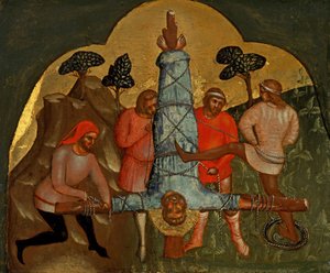 Ukrzyżowanie Petera Predelli Panel, ok. 1370.