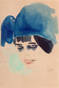 Portret, ok. 1912 (akwarela i ołówek na papierze)