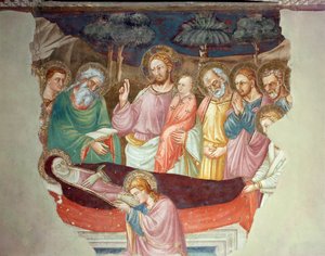 Zaśnięcie lub śmierć Dziewicy (fresk autorstwa Lorenzo di Bicci