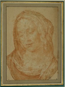 Portret kobiety z welonem ... autorstwa Lorenzo di Credi