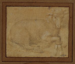 Badanie jagnięcia ... autorstwa Lorenzo di Credi