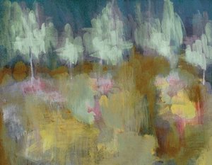Abstrakcja „Marzycielski las” autorstwa Lori Ann Folz