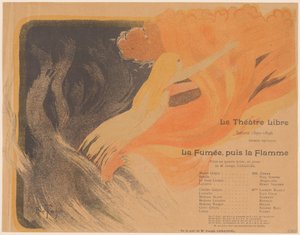 Teatr Wolny: Dym, potem płomień, 24 października 1895 r. autorstwa Louis Abel Truchet