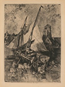 Łodzie rybackie, Normandia (Environ de Caen)