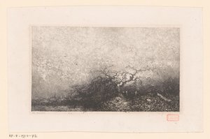 Krajobraz z drzewem przy basenie Różne krajobrazy (tytuł serii) Croquis du voyage de 1843 (tytuł serii)