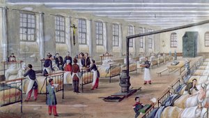 Szpital Wojskowy Val-de-Grace w Paryżu, 1854 autorstwa Louis Amable Crapelet