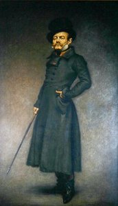 Firmin Gemier (1869-1933) w roli pułkownika Bridau w sztuce Emile Fabre „La Rabouilleuse” (1869-1955) autorstwa Louis Anquetin