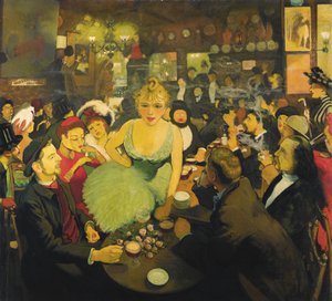 W klubie Aristide Bruants Montmartre Le Mirliton, 1886-1887
