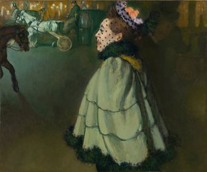 Kobieta na Polach Elizejskich (Pola Elizejskie) nocą par Anquetin, Louis (1861-1932) autorstwa Louis Anquetin