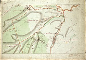 Atlas koncesji na tereny węglowe Saary autorstwa pani Beaunier & Calmelet, inżynierów korpusu górniczego. autorstwa Louis Antoine Beaunier