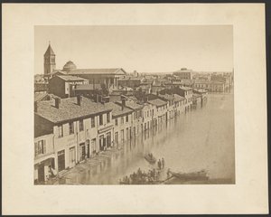 [Lyon: powódź z 1856 r.]. autorstwa Louis Antoine Froissart