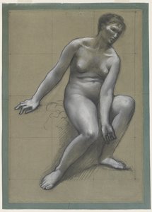 Studium dla Matki w Rodzinie Rybaka autorstwa Louis Antoine Froissart