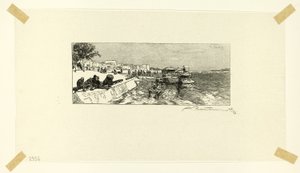 Nabrzeże Bercy, płyta druga z Le Long de la Seine et des Boulevards autorstwa Louis Auguste Lepère