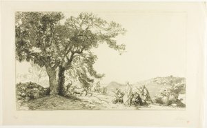 Chrystus w poranek Niedzieli Palmowej autorstwa Louis Auguste Lepère
