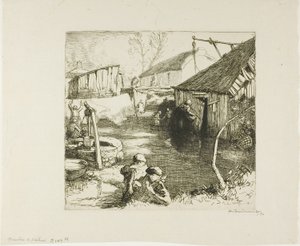 Dzielnica rybacka autorstwa Louis Auguste Lepère