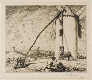 Le Moulin des Chapelles autorstwa Louis Auguste Lepère