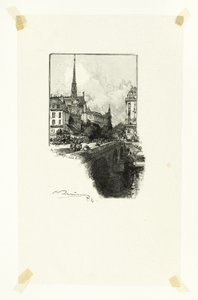 Pont Saint-Michel, płyta dwunasta z Le Long de la Seine et des Boulevards