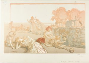 Nowoczesny bukoliczny autorstwa Louis Auguste Lepère