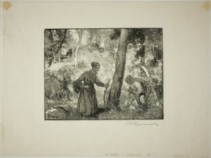 Łowcy grzybów w Rocher Bernard