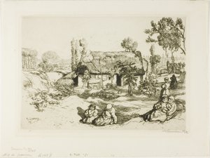 Gniazdo ubogich autorstwa Louis Auguste Lepère