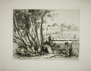 Poissy autorstwa Louis Auguste Lepère