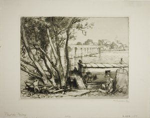 Poissy autorstwa Louis Auguste Lepère