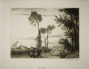 Powrót z rynku autorstwa Louis Auguste Lepère