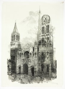 Katedra w Rouen autorstwa Louis Auguste Lepère