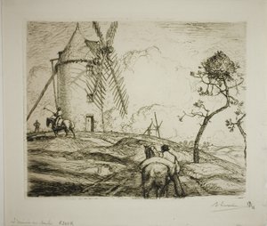Przybycie do wiatraka autorstwa Louis Auguste Lepère