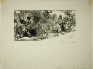 Palniki na węgiel drzewny autorstwa Louis Auguste Lepère