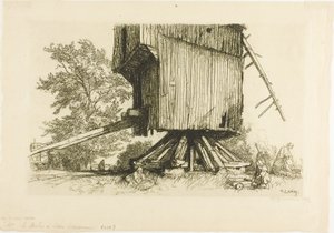 Wiatrak Lidor autorstwa Louis Auguste Lepère