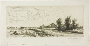 The Small Cowherd autorstwa Louis Auguste Lepère