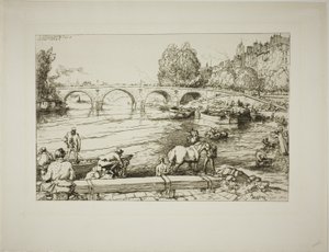 Wodopój przy Pont Marie autorstwa Louis Auguste Lepère