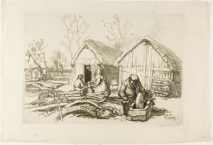 Dom drwala autorstwa Louis Auguste Lepère