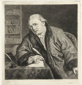 Portret kompozytora i rytownika Johana Antoniego Kauclitza Colizzi 1742-1808, lata 80. XVIII wieku