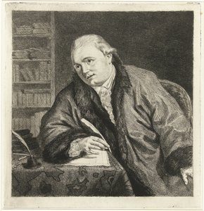 Portret kompozytora i rytownika Johan Antoni Kauclitz Colizzi autorstwa Louis Bernard Coclers