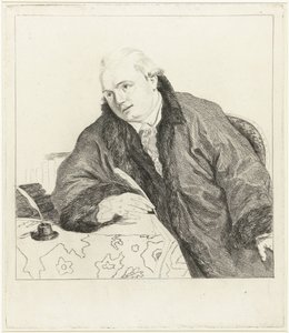 Portret kompozytora i rytownika Johan Antoni Kauclitz Colizzi autorstwa Louis Bernard Coclers